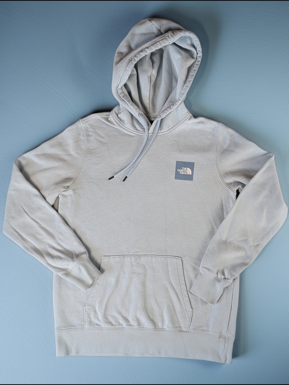 The North Face Fleece Pullover Hoodie Women's Size S Light Blue‎ Pocket